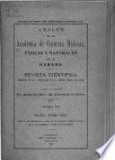 libro Anales De La Academia De Ciencias Médicas, Físicas Y Naturales De La Habana